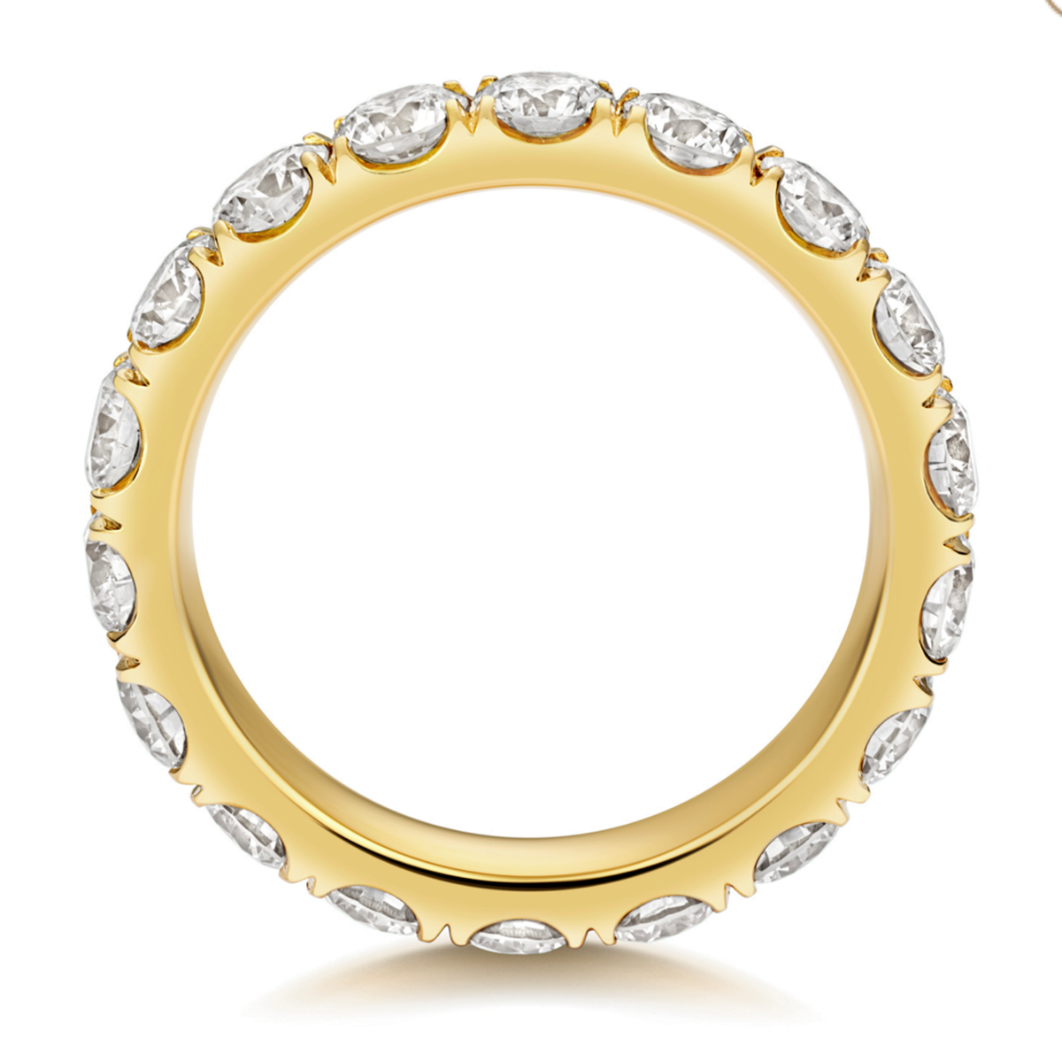 9ct Gold 3ct Lab Diamond Eternity Ring