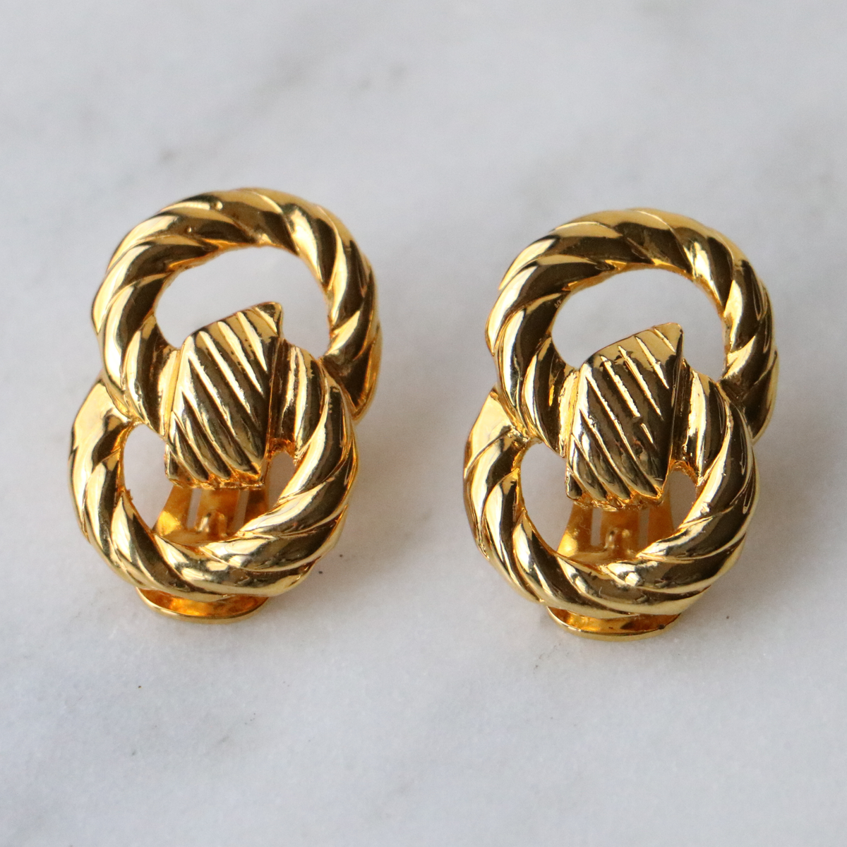 Vintage Knocker 1980’s Clip Earrings