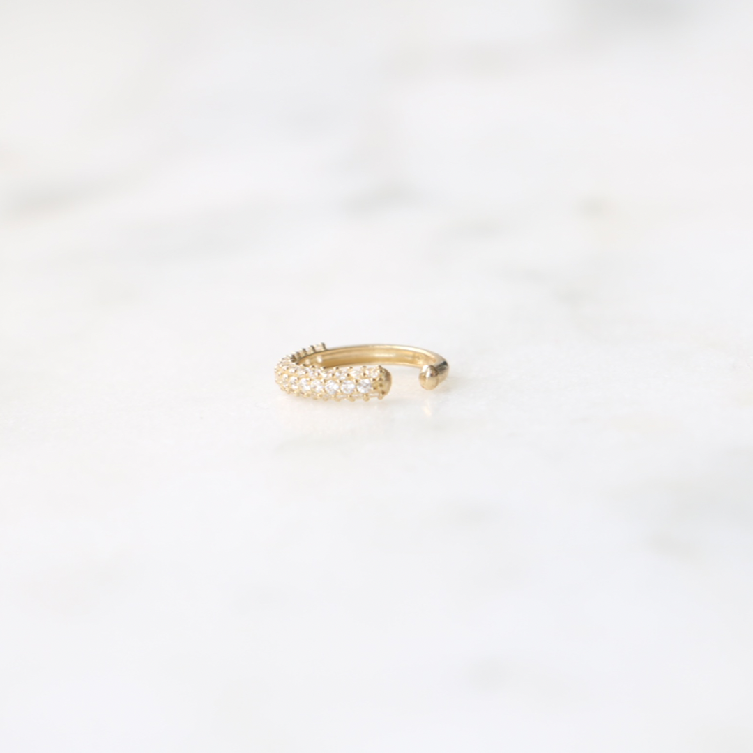 9ct Gold Pave Ear Cuff