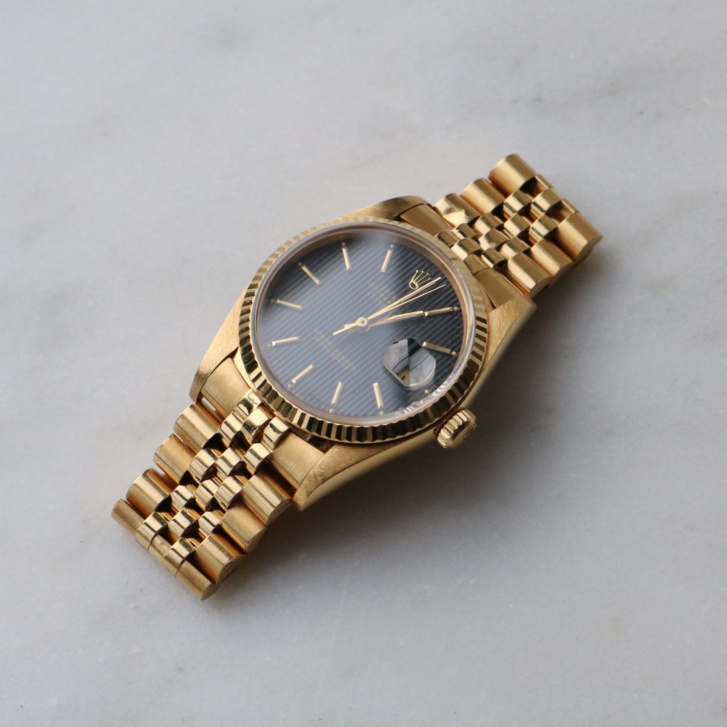 Rolex DateJust 18ct Yellow Gold with Box and Papers