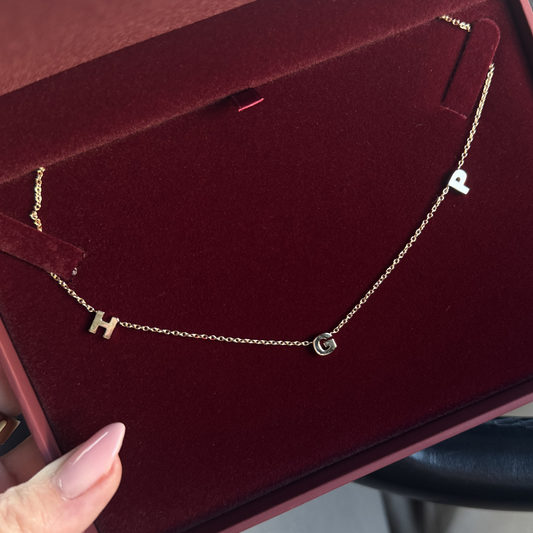 9ct Gold Initial Necklace