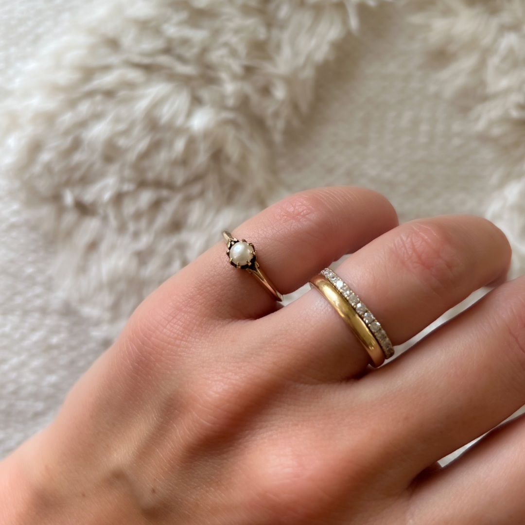 18ct Gold Pearl Ring