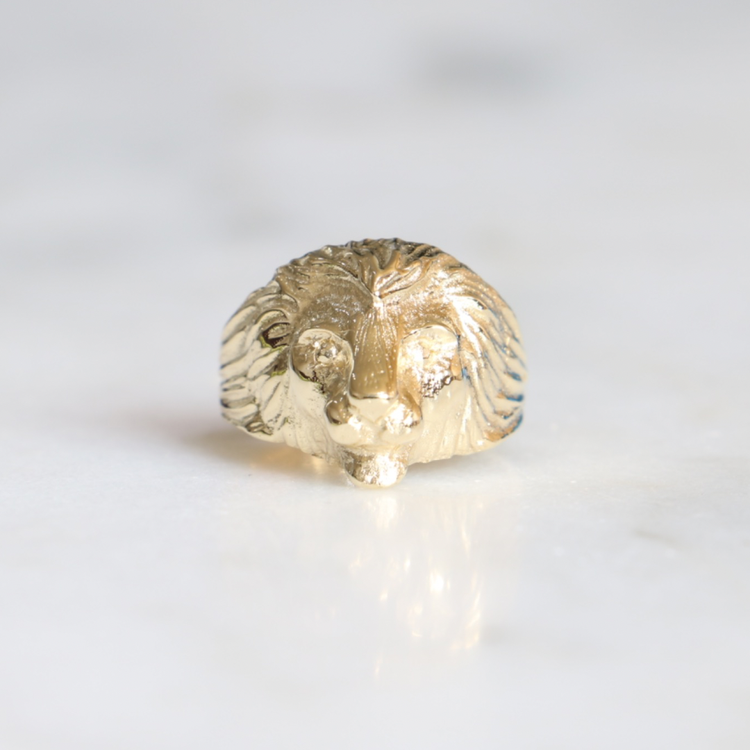 9ct Gold Lion Ring