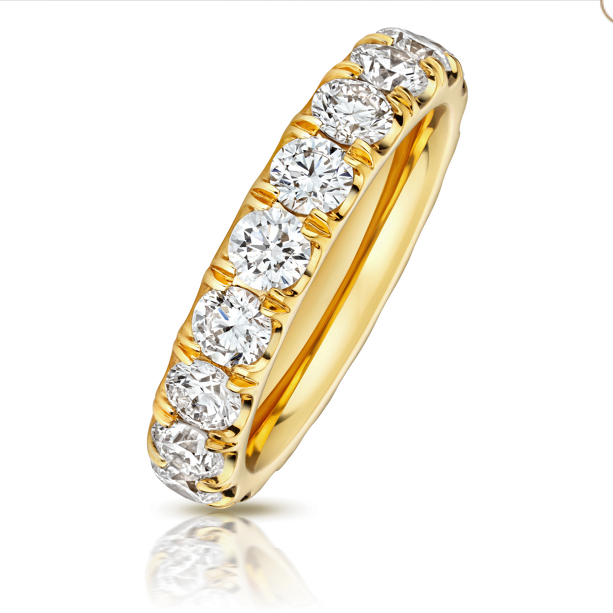 9ct Gold 3ct Lab Diamond Eternity Ring