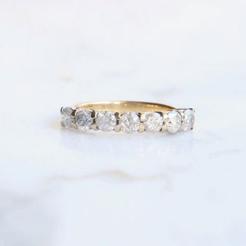 18ct Gold 1.17ct Diamond Claw Set Eternity Ring