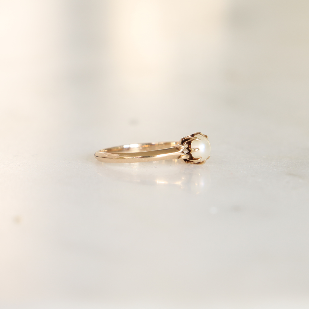 18ct Gold Pearl Ring