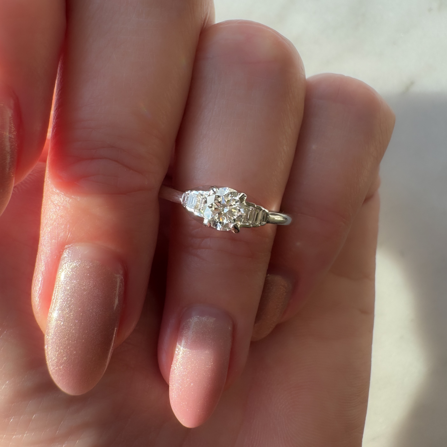 18ct White Gold 0.50ct Brilliant Cut Diamond Ring