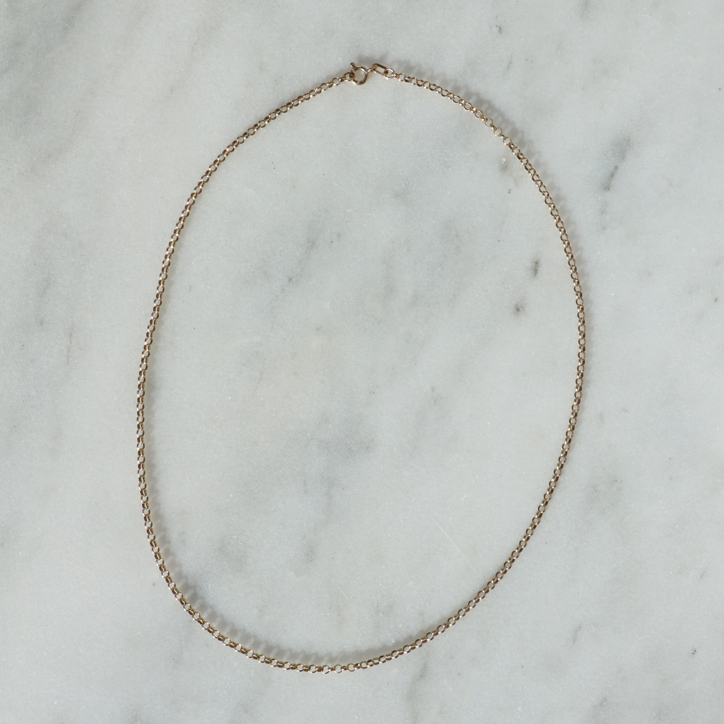 9ct Yellow Gold Vintage Belcher Chain 18” 4g