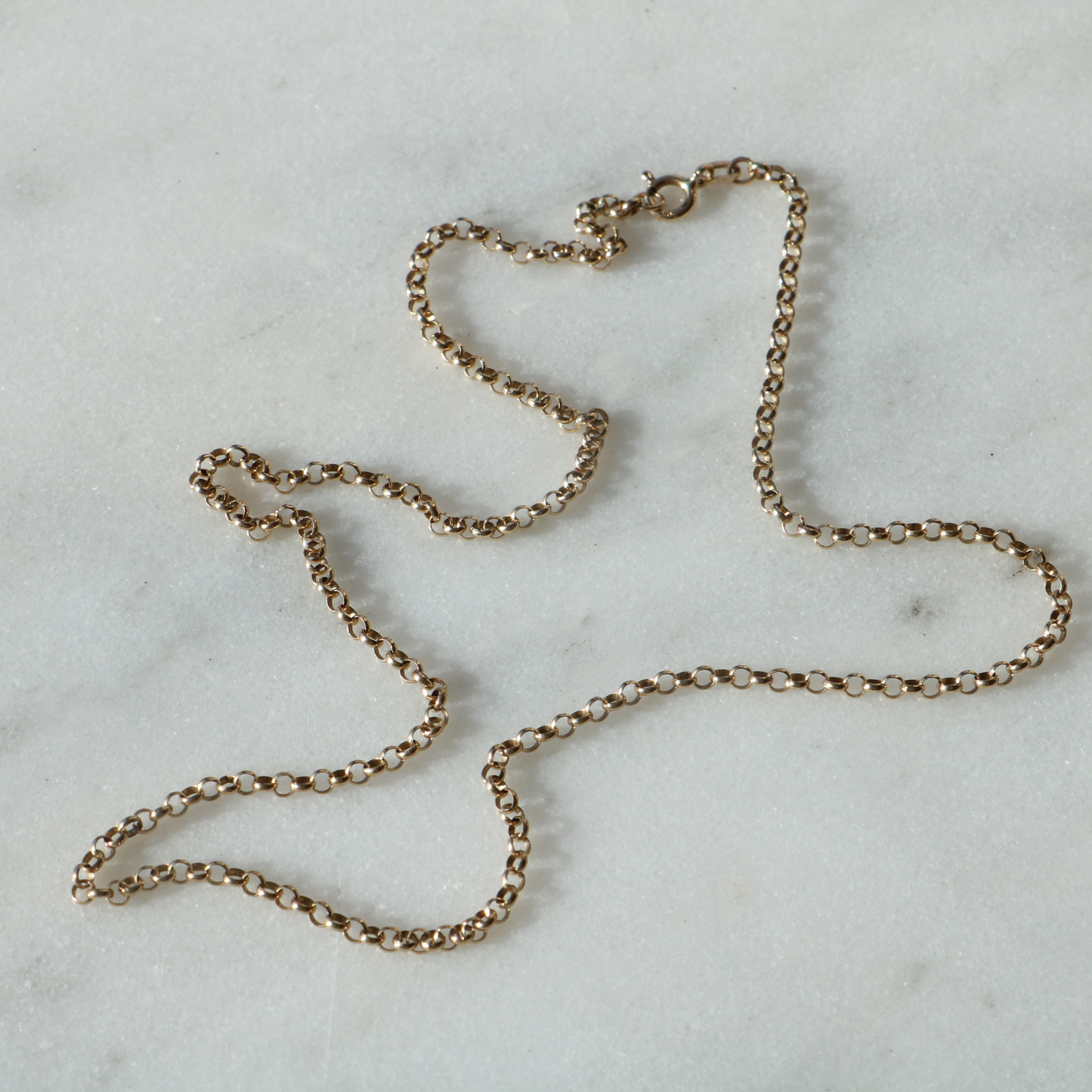 9ct Yellow Gold Vintage Belcher Chain 18” 4g