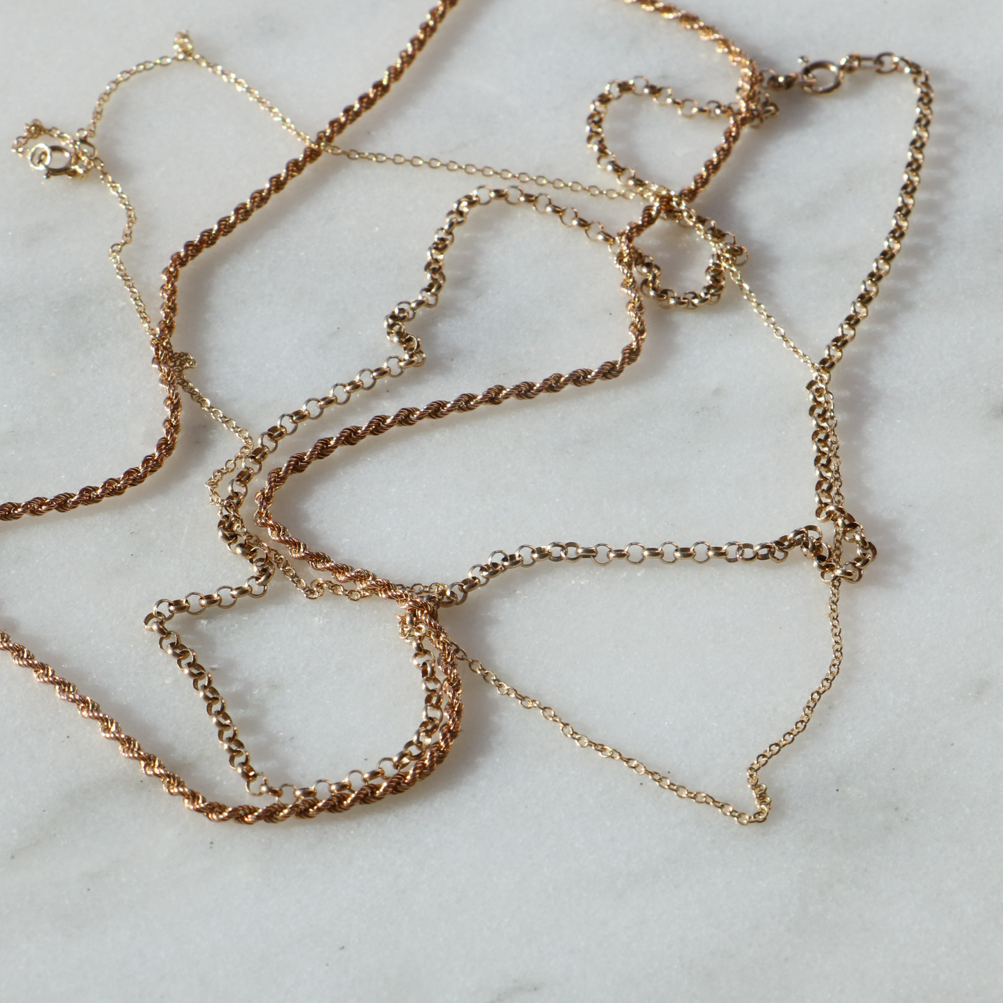 9ct Yellow Gold Vintage Belcher Chain 18” 4g