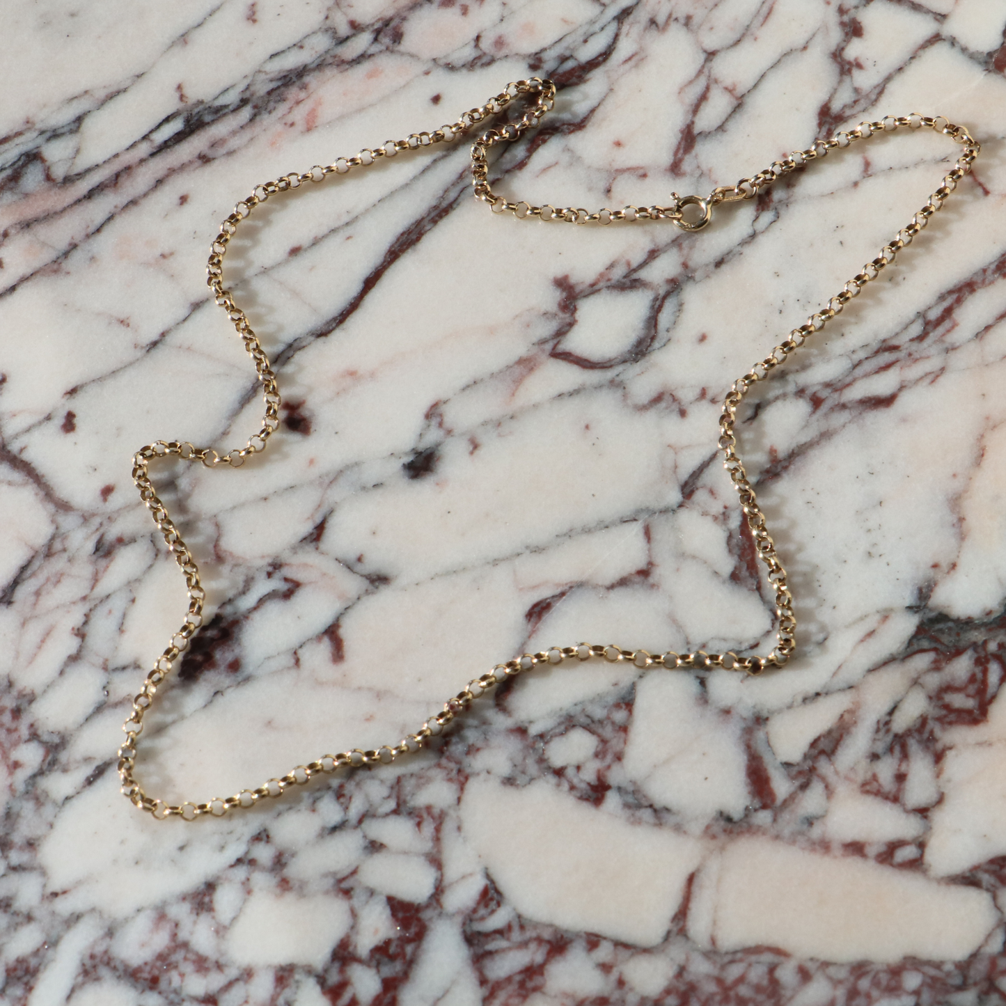 9ct Yellow Gold Vintage Belcher Chain 18” 4g