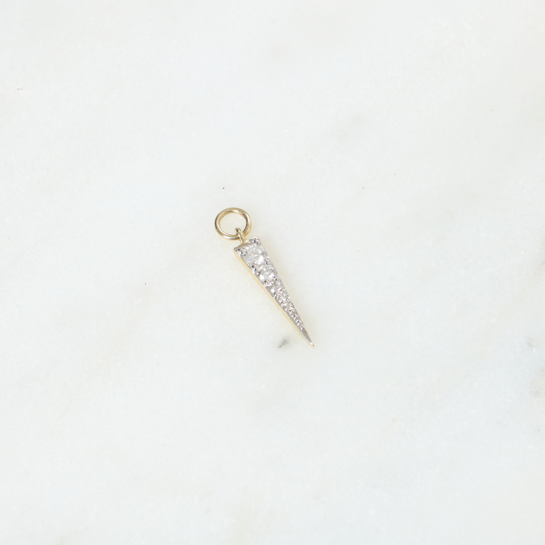 9ct Gold 0.12ct Diamond Earring Charm 