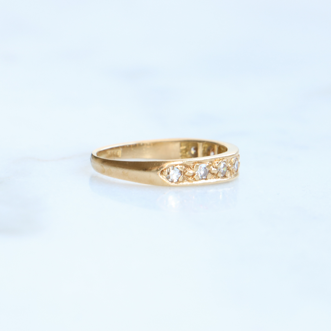 18ct Gold Vintage Diamond Eternity Ring