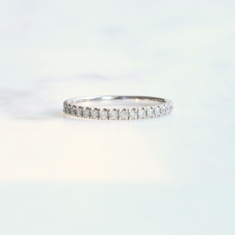 9ct White Gold Diamond 0.25ct Eternity Ring