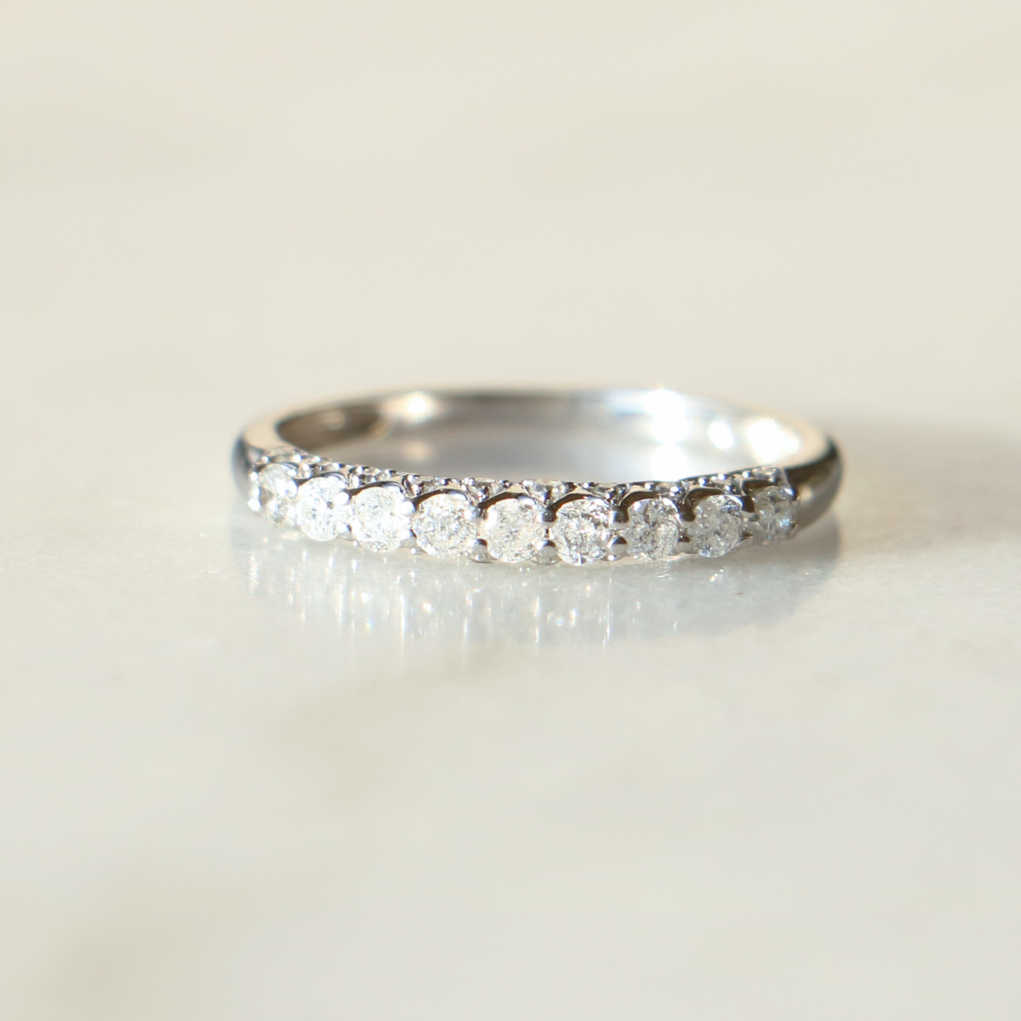 9ct White Gold Diamond Eternity Ring