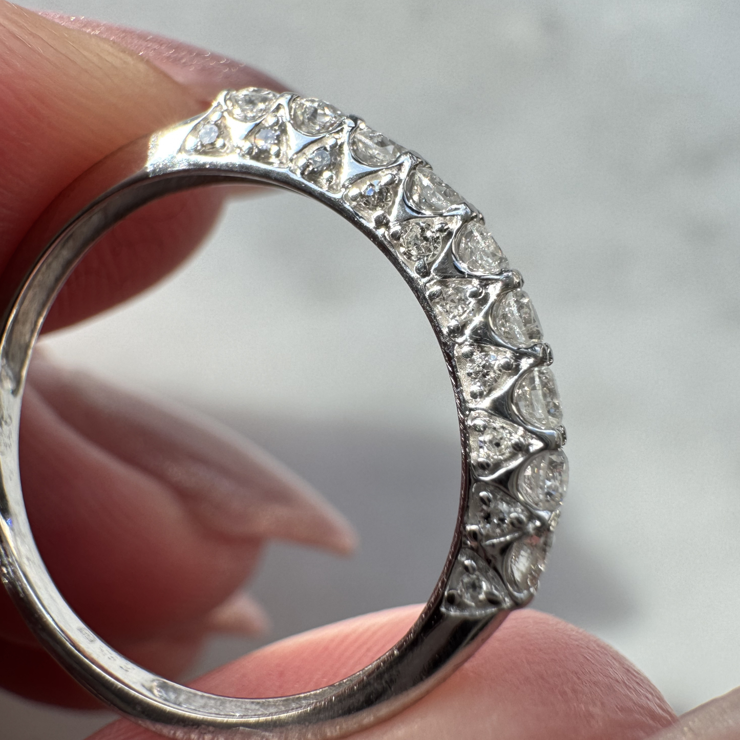 9ct White Gold Diamond Eternity Ring