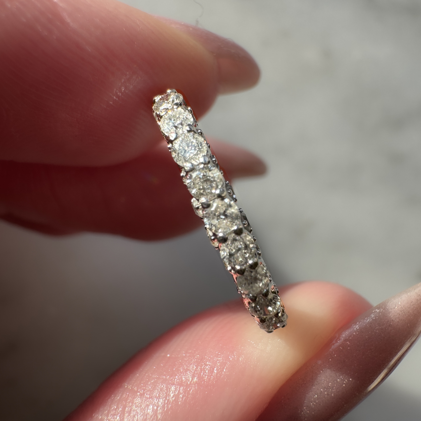 9ct White Gold Diamond Eternity Ring