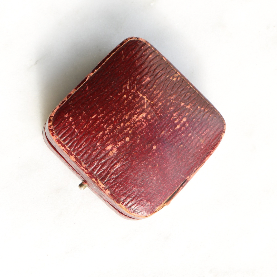 Vintage Burgandy Jewellery Box