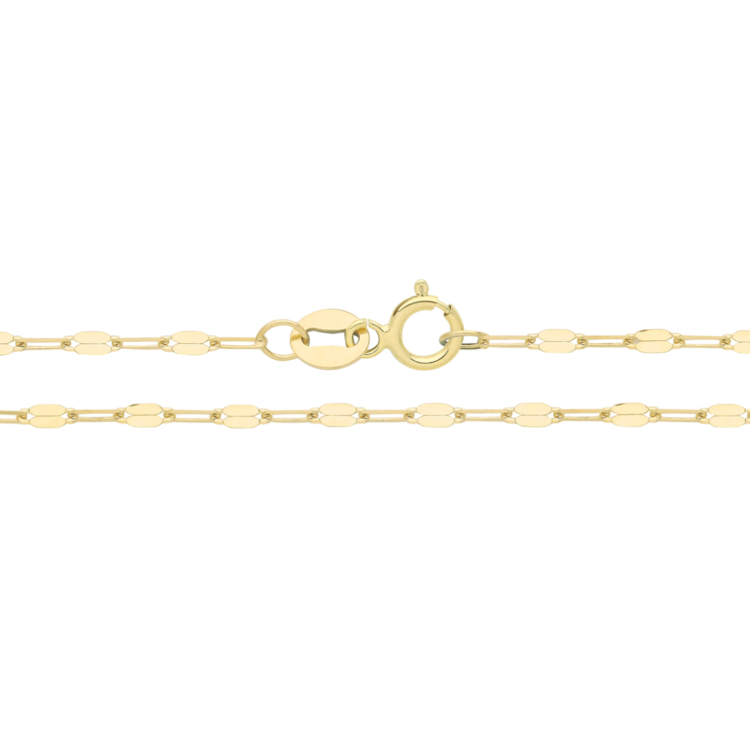 9ct Gold Disc Chain Anklet