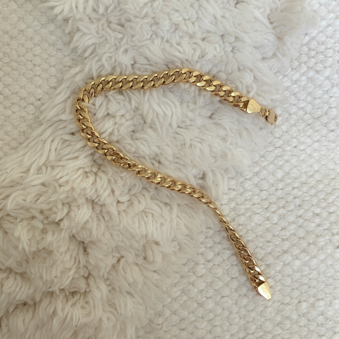 9ct Gold Cuban Link Bracelet