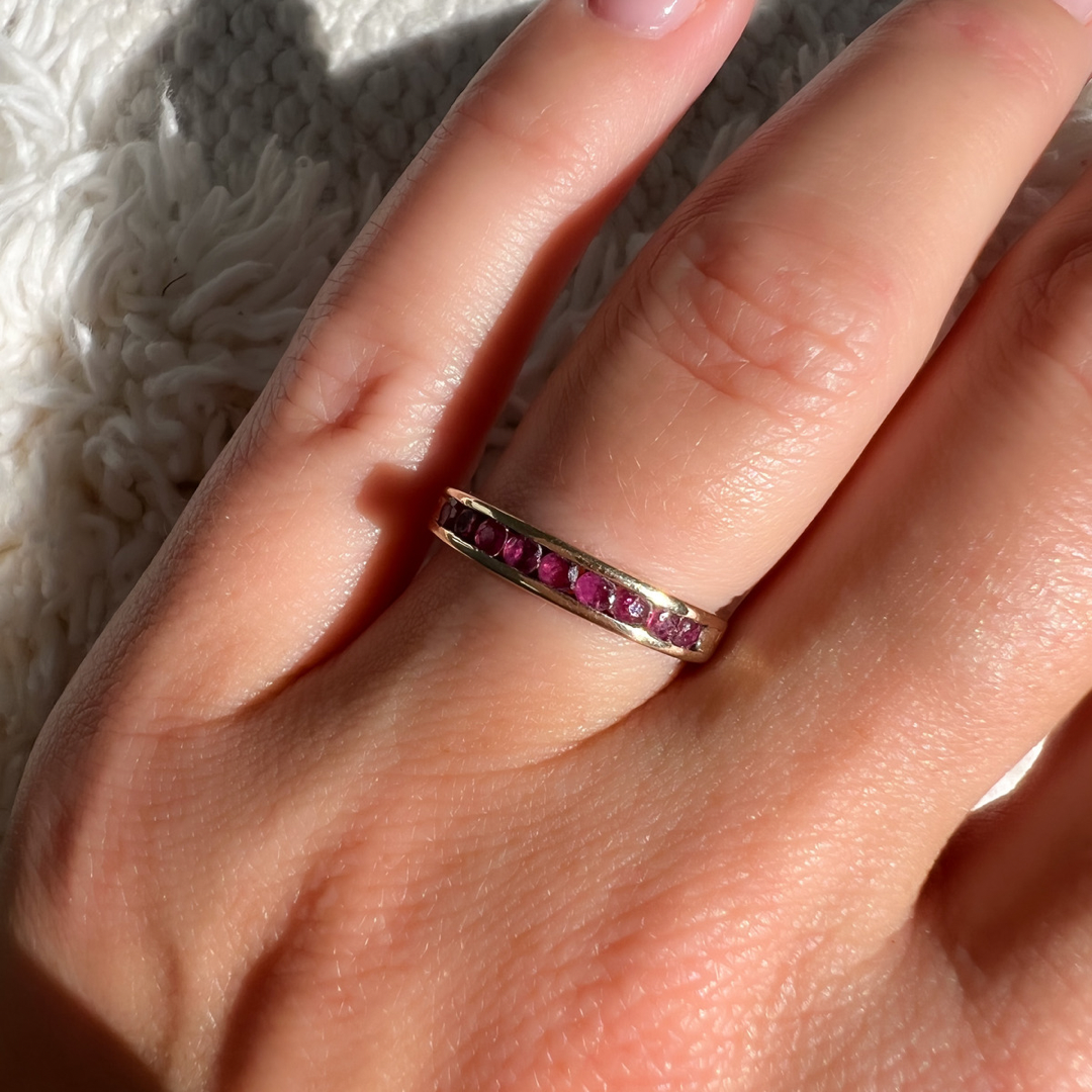 9ct Gold Ruby Eternity Ring