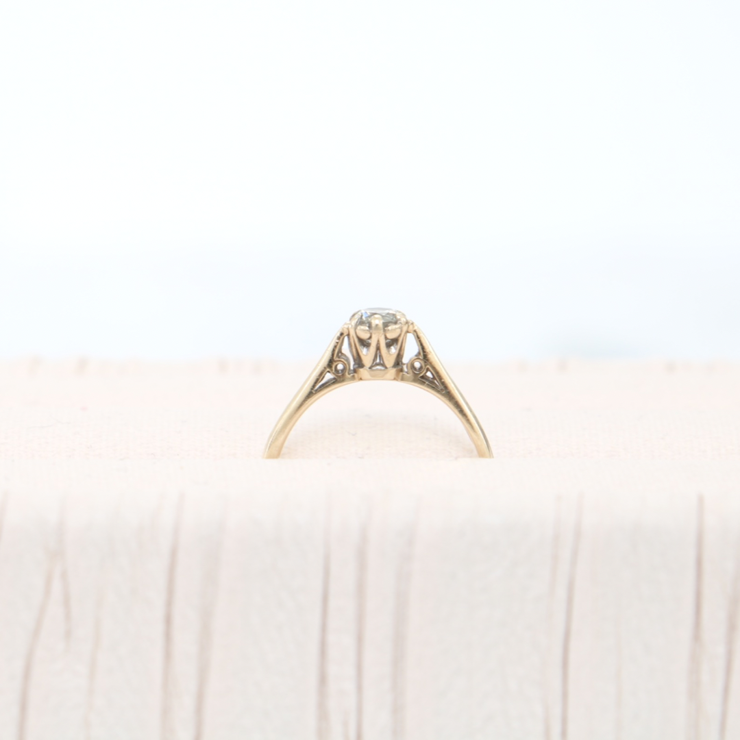 9ct Gold .25ct Solitaire Diamond Ring
