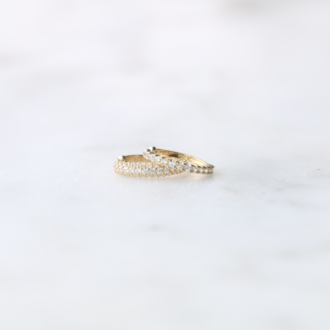 9ct Gold Pave Ear Cuff